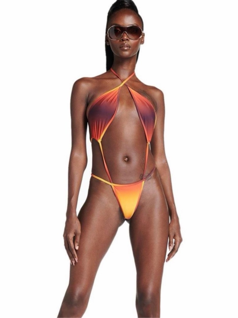 I am gia orange ombre one pc swimsuit